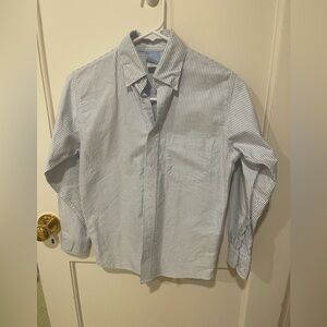 Bella Bliss Blue and White Casual Button Down Shirt Boys Size 8